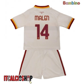 AS Roma Donyell Malen #14 Seconda Maglia Bambino 2026-27 Manica Corta (+ Pantaloni corti)